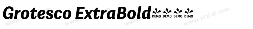 Grotesco ExtraBold字体转换 Grotesco ExtraBold字体转换